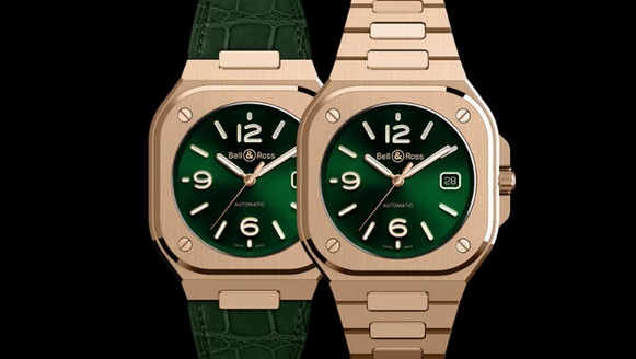 柏萊士（Bell & Ross）推出全新BR 05 Gold Green金綠腕表。