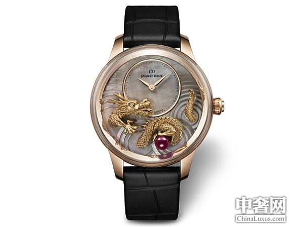 雅克德羅（Jaquet Droz）金龍吐珠限量珍藏腕表Petite Heure Minute Relief Dragon