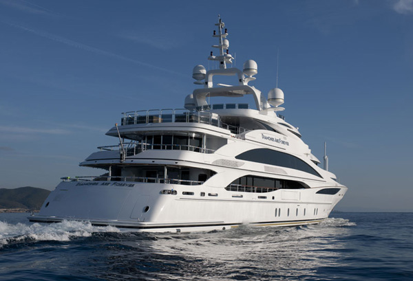 Benetti 定制超級(jí)游艇「Diamonds Are Forever」