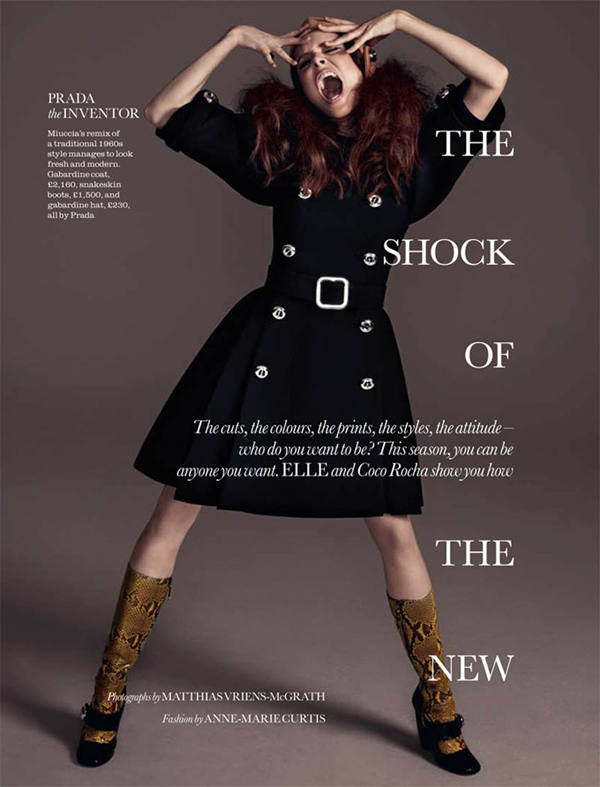 Coco Rocha 《Elle》UK 2011年8月號(hào)