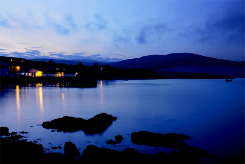 Bunnahabhain酒廠的迷人夜景 