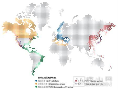 生蠔在全世界的分布